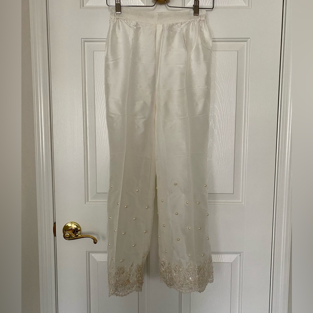 NWT Farah Talib Aziz pearl pants Size Small